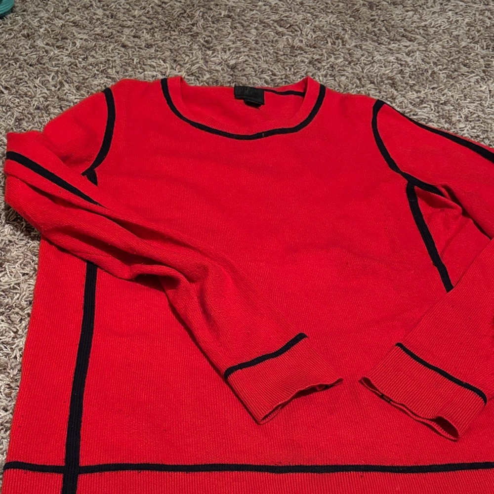 Red and Navy Women’s Sweater